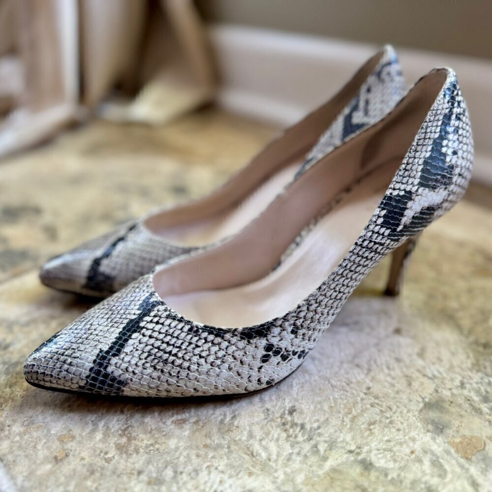 NWOT Cole Haan Julianna Snakeskin Print‎ Heels Size 7.5